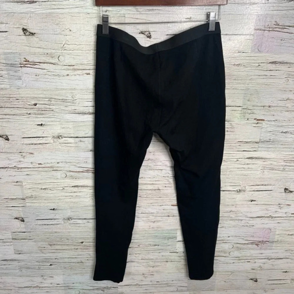 Eileen Fisher Lightweight Pullon Ankle Leggings Small Black Elastic Waist - Picture 8 of 8